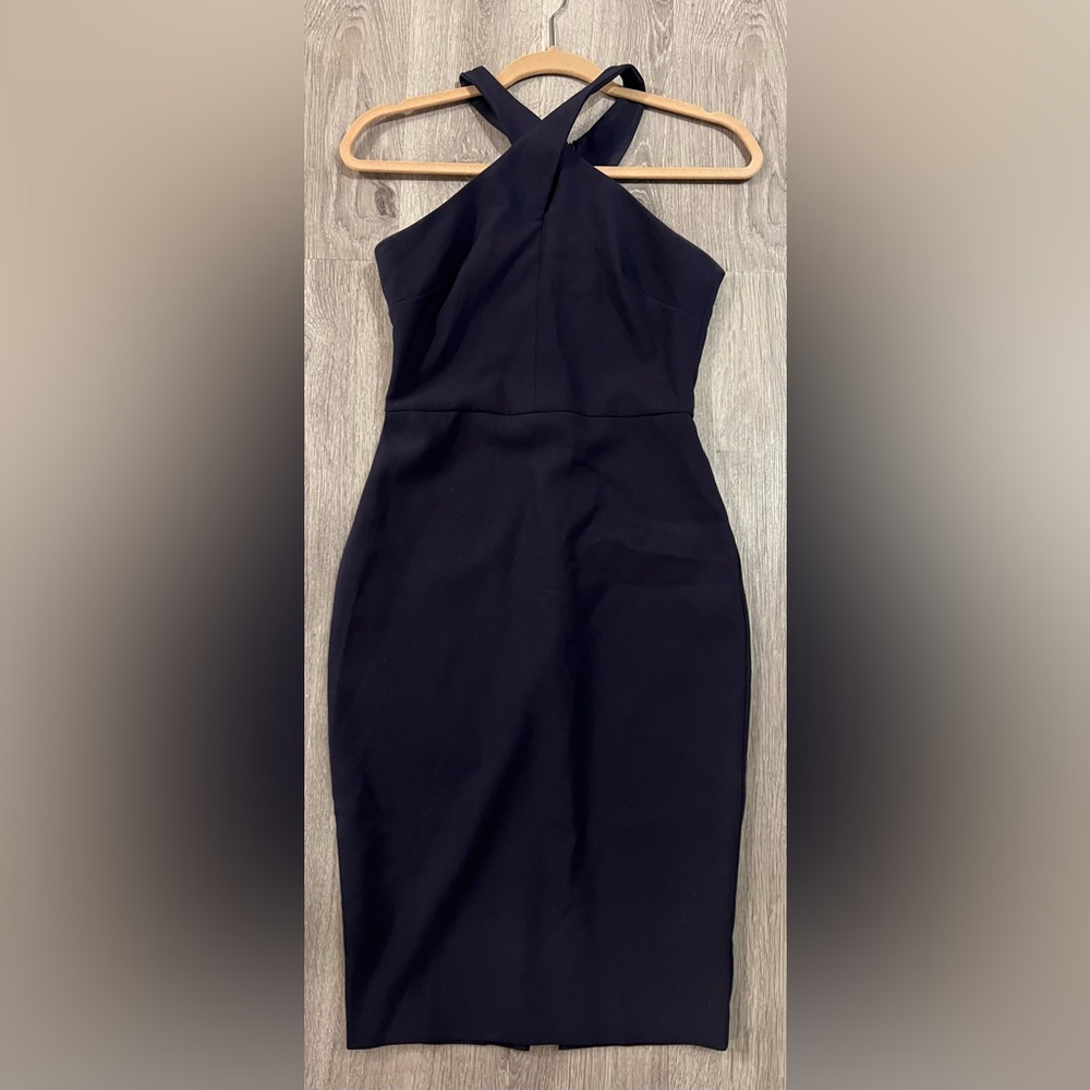 Likely | Women’s Navy Halter Dress